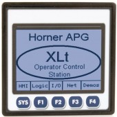 HEXT240C213 - PLC cu HMI Touchscreen 3.5inch, 12DI/12DO/2AI, CANopen