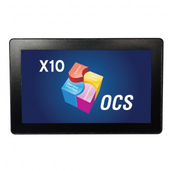 HE-X10A - PLC cu HMI Touchscreen color, 12DI / 12DO / 4AI/RTD IN / 2AO, Ethernet, CAN