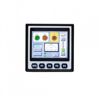 HEXT251C213 - PLC cu HMI Touchscreen color, 12DI/12DO/2AI, CANopen