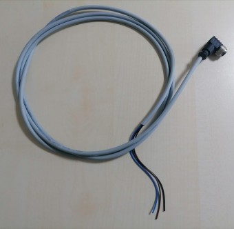 UZZ81251D Cablu 5m, M12, 4 pini, cu cot