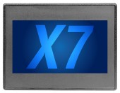HE-X7A - PLC cu HMI Touchscreen color, 12DI / 12DO / 4AI/RTD IN / 2AO, Ethernet, CAN