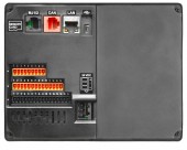 HE-X7A - PLC cu HMI Touchscreen color, 12DI / 12DO / 4AI/RTD IN / 2AO, Ethernet, CAN