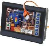 HEXT371C112 - PLC cu HMI Touchscreen color, 12DI/6RO/4AI, Ethernet 