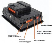 HEXT371C112 - PLC cu HMI Touchscreen color, 12DI/6RO/4AI, Ethernet 